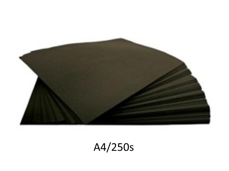Black paper 112gsm A4 250 sheets