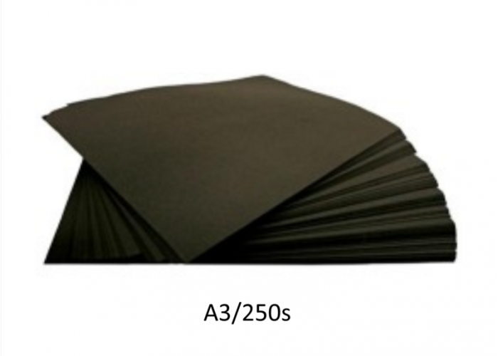 Black paper 112gsm A3 250 sheets