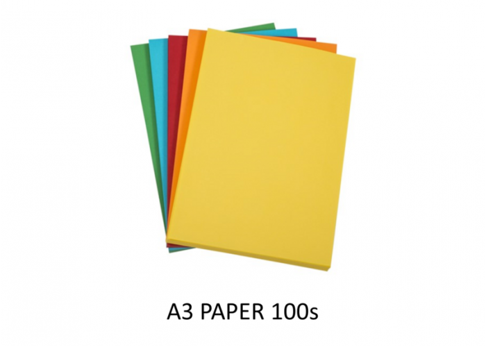A3 coloured paper 75gsm 100 sheets