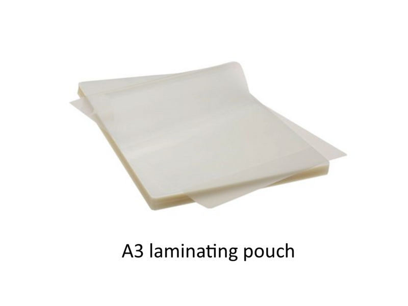 A3 laminating pouch 80 micron PK100