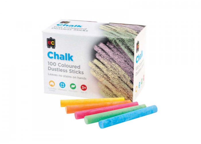 Standard coloured chalk Box 100