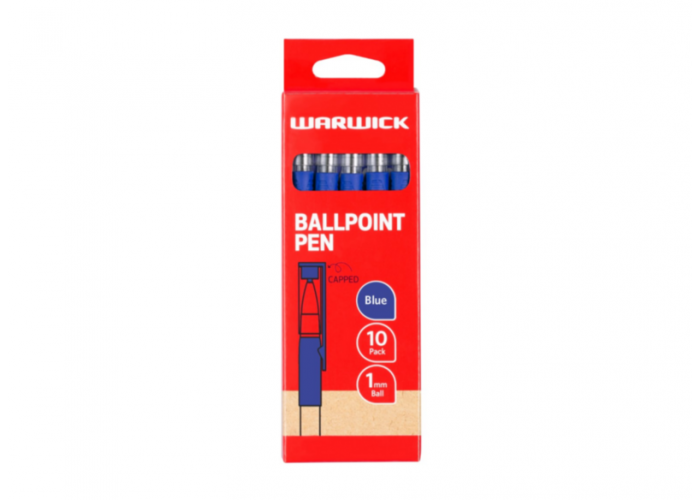 Ballpoint pen with cap Blue 10s