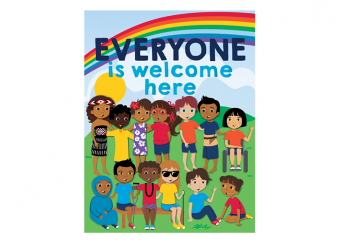 Everyone's welcome classroom poster