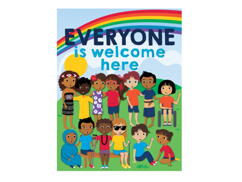 Everyone's welcome classroom poster