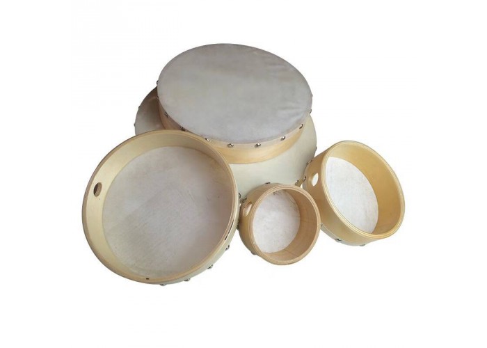 Wooden hand drum 10cm