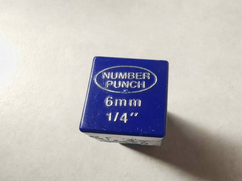Number wood punch set