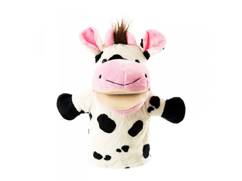 Open-mouth cow hand puppet