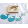 Nesting puzzle - whale