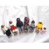 Wooden dolls dark 7pcs