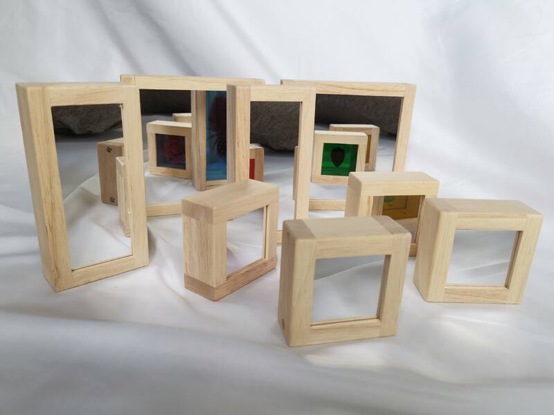 Wooden treasure blocks 8pcs