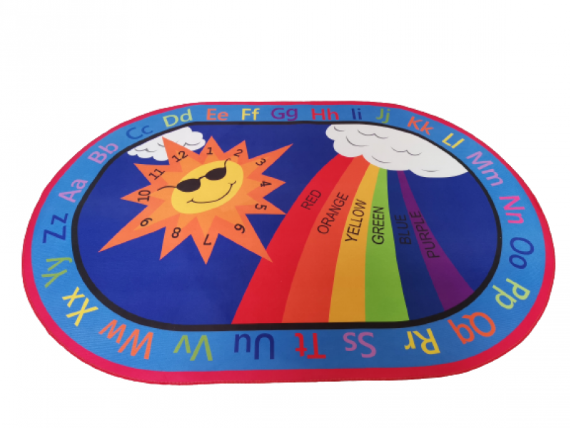 Rainbow learning mat