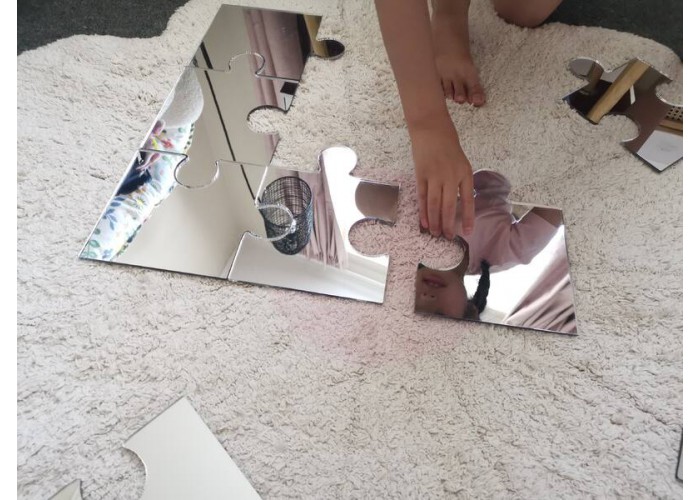 Acrylic mirror floor puzzle 9pcs