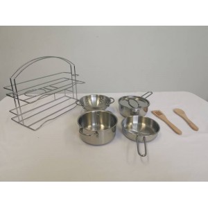 Stainless steel pots and pans 8pcs