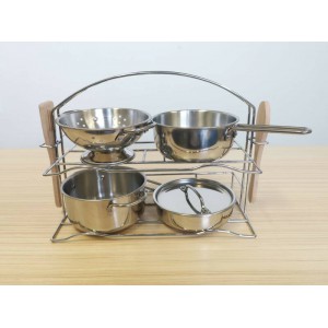 Stainless steel pots and pans 8pcs