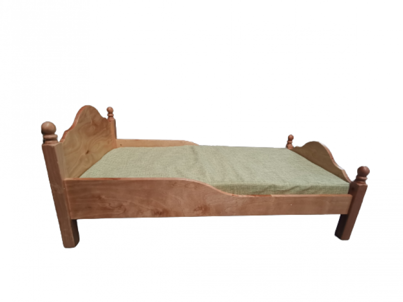Wooden play bed with matress 1300mm