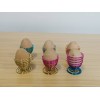 Colour burst spring egg cups and eggs set 12pcs