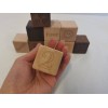 Three tones wooden number cubes 10pcs