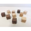 Three tones wooden number cubes 10pcs