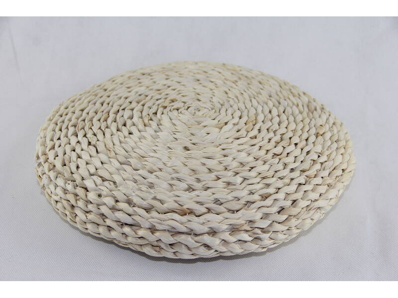 Corn husk cushion with cotton filling 30cm