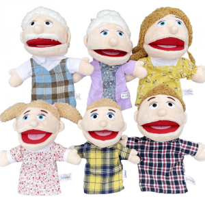 Open-mouth hand puppet - Family of 6
